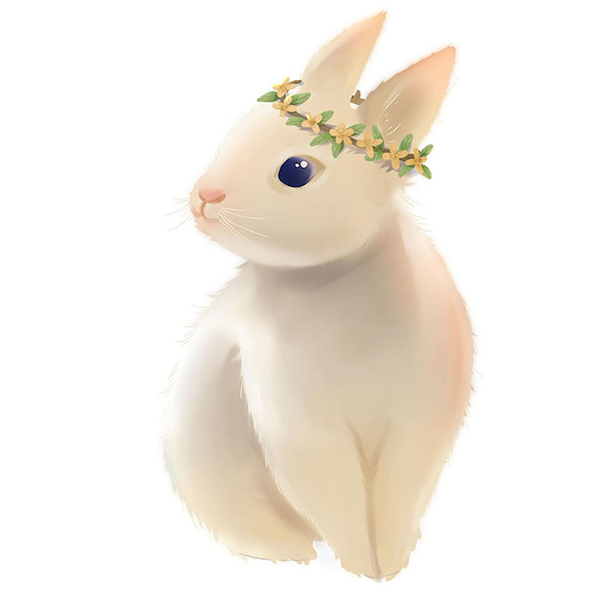 Sevimli tavşan Araba Oto Sticker etiket 16cm  model2