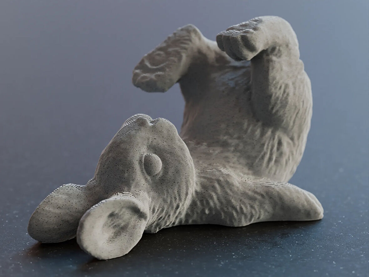 11cm Gri Sırtüstü yatan sevimli Paskalya Tavşanı Heykeli figür