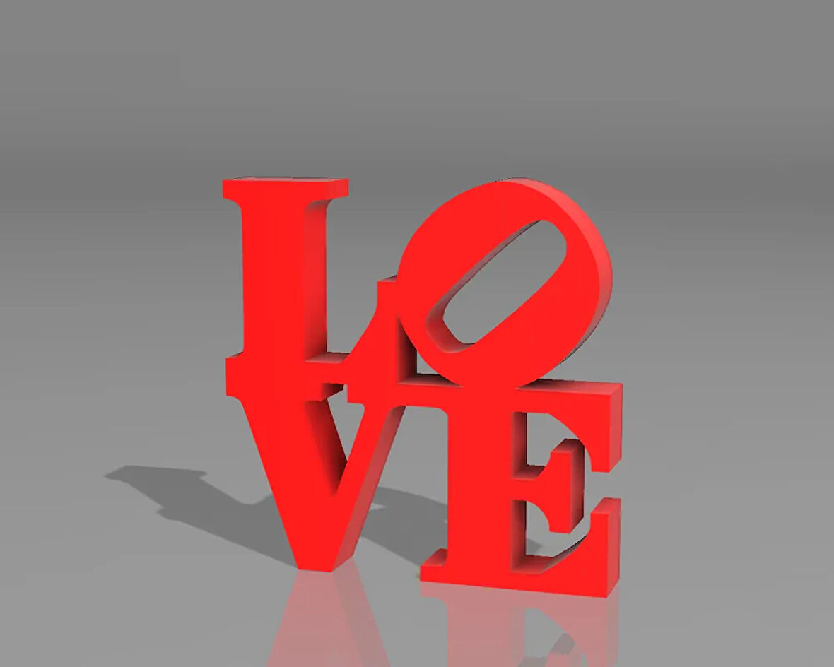 Love Sonsuz Aşk Kırmızıı Ürün hediye 13CM