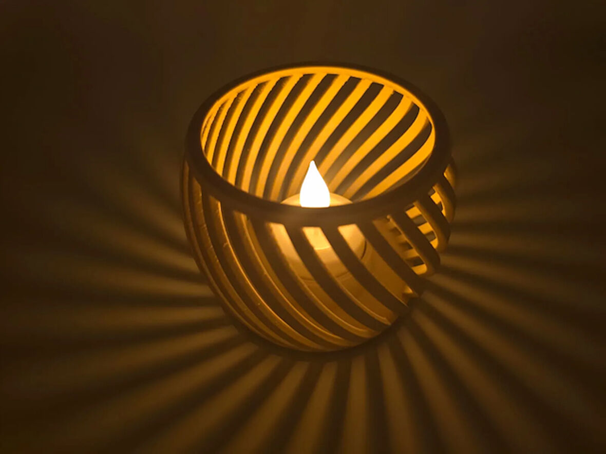 Ahşap Renk Led Mumluk Led Düğün için Dekorasyon, Modern Konsol Dekorasyonu