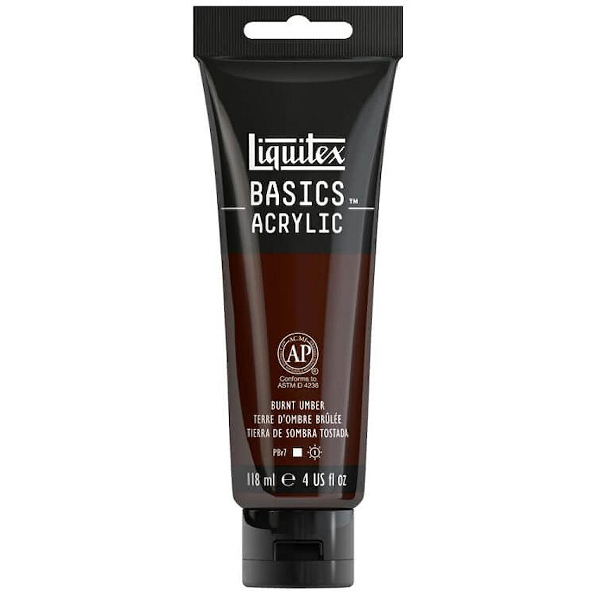 Liquitex Basics Acrylic 118ml Akrilik Boya Burnt Umber 128