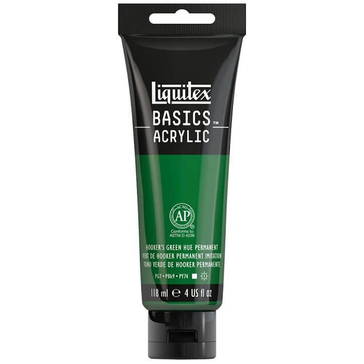 Liquitex Basics Acrylic 118ml Akrilik Boya Hooker’s Green Hue Permanent 224