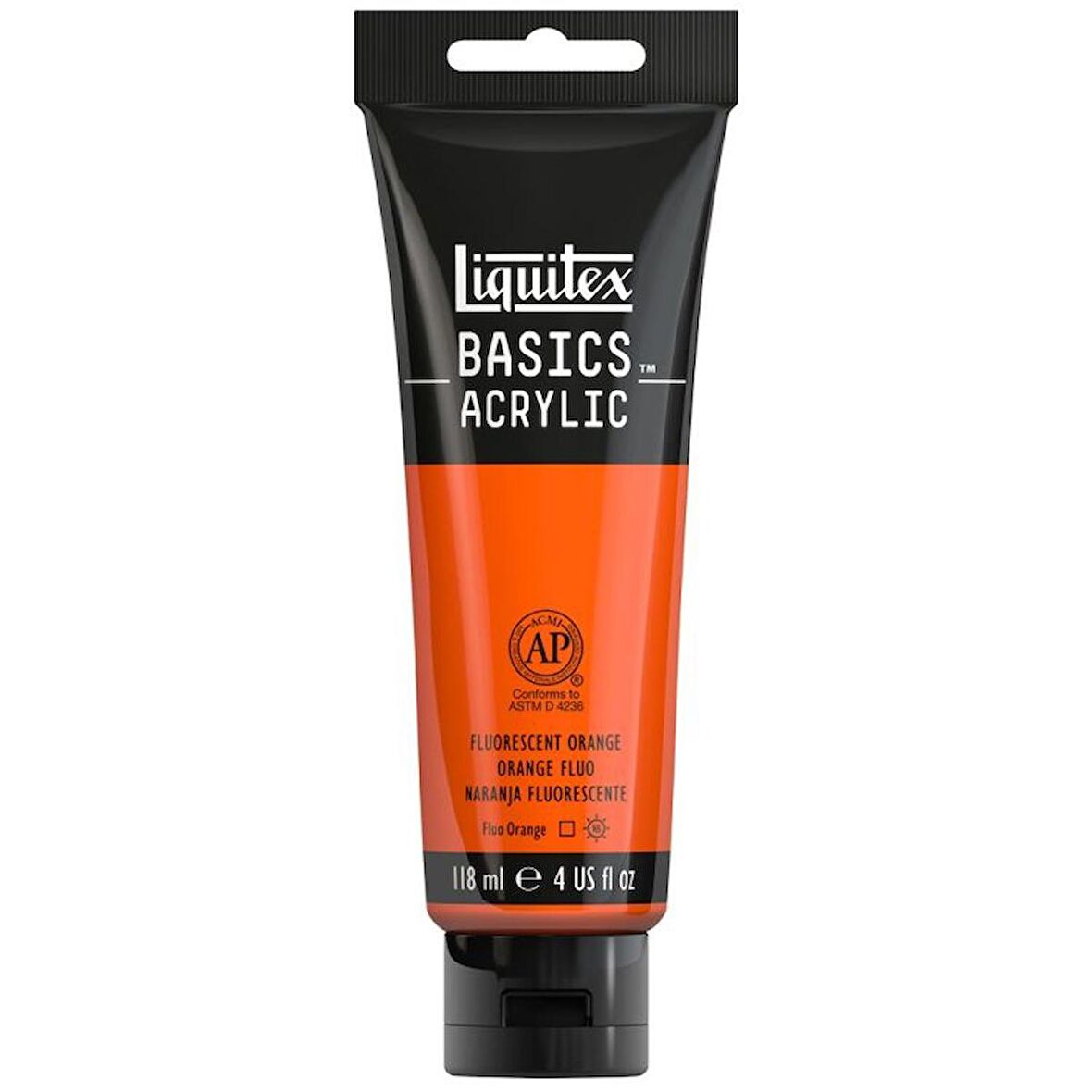 Liquitex Basics Acrylic 118ml Akrilik Boya Fluorescent Orange 982