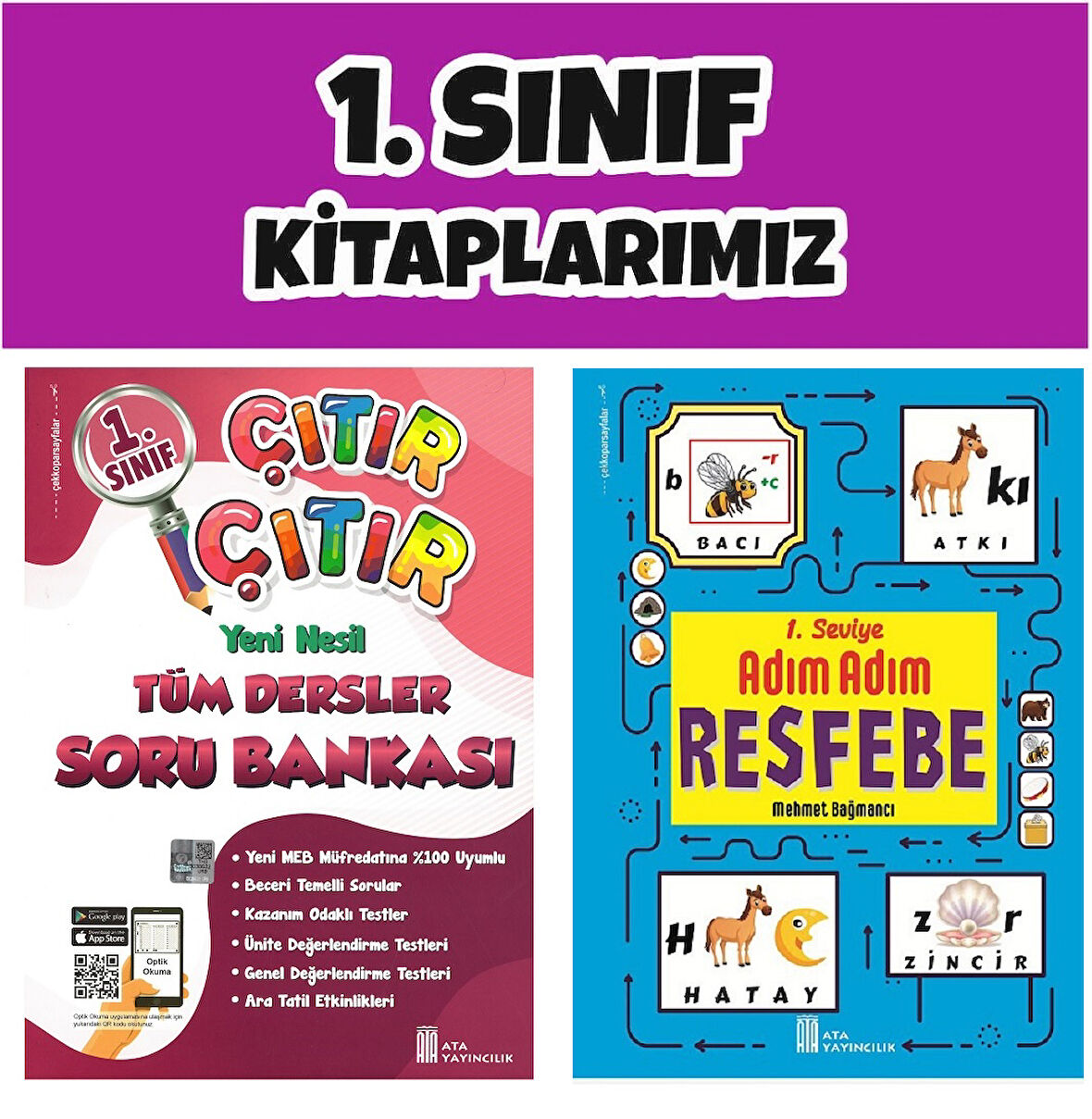 Ata 1.Sınıf 2.Dönem Yeni Nesil Çıtır Çıtır Soru Bankası - 1.Seviye Resfebe