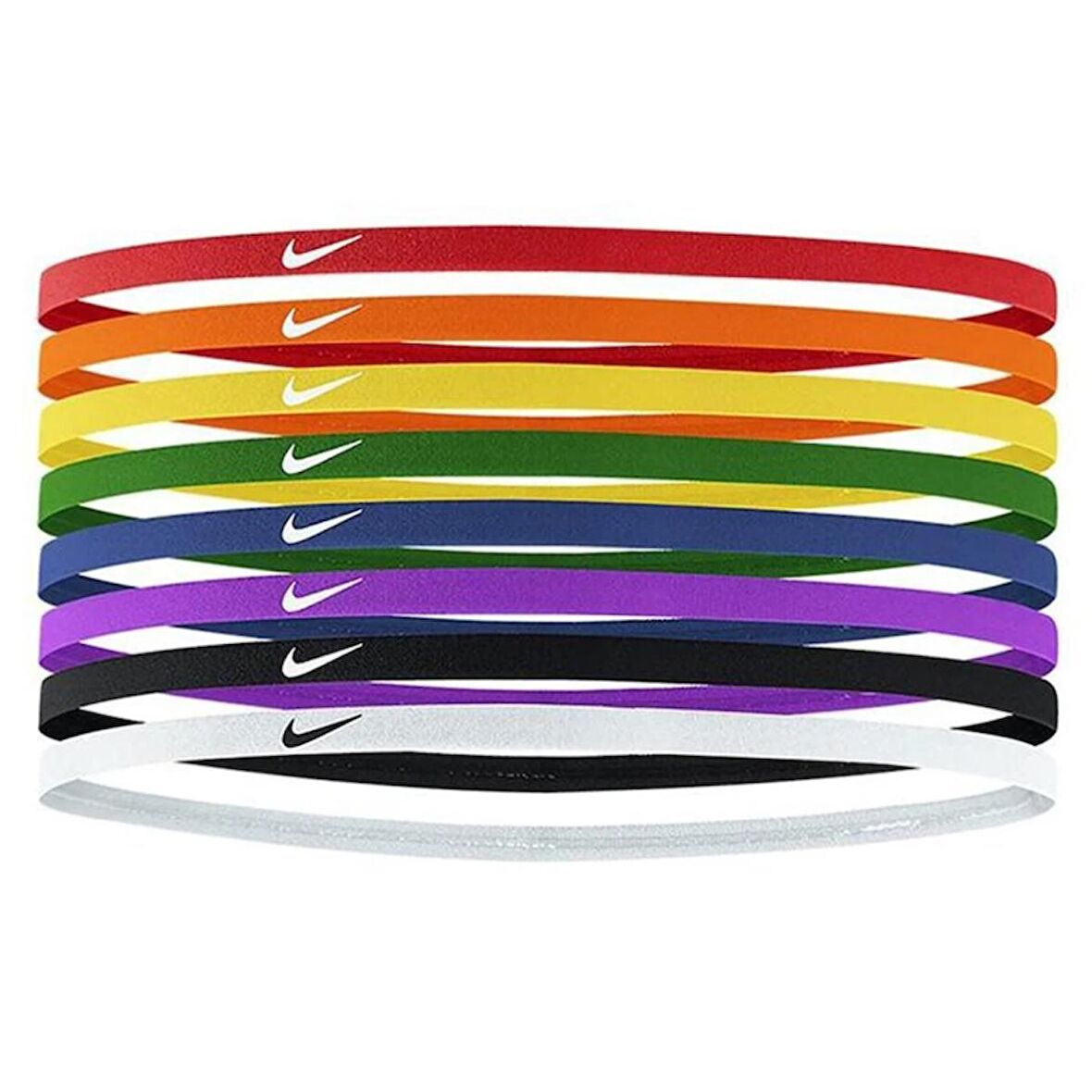 Nike Skinny Headbands 8 Pk Unisex Çok Renkli Antrenman Saç Bandı N.000.2547.950.OS