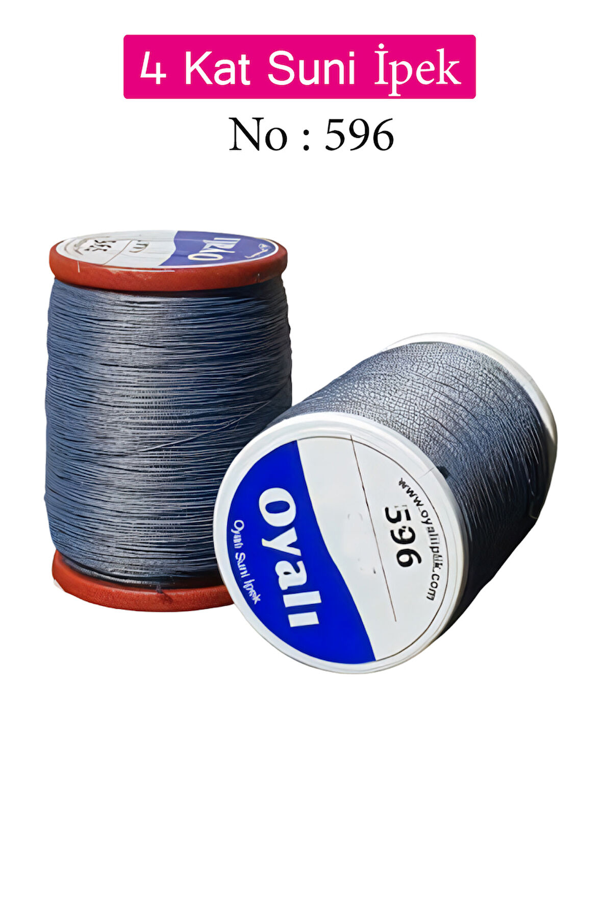 Oyalı 4 Kat Suni İpek İplik İğne Oyası Boncuk İpi Tığ Oyası No:596