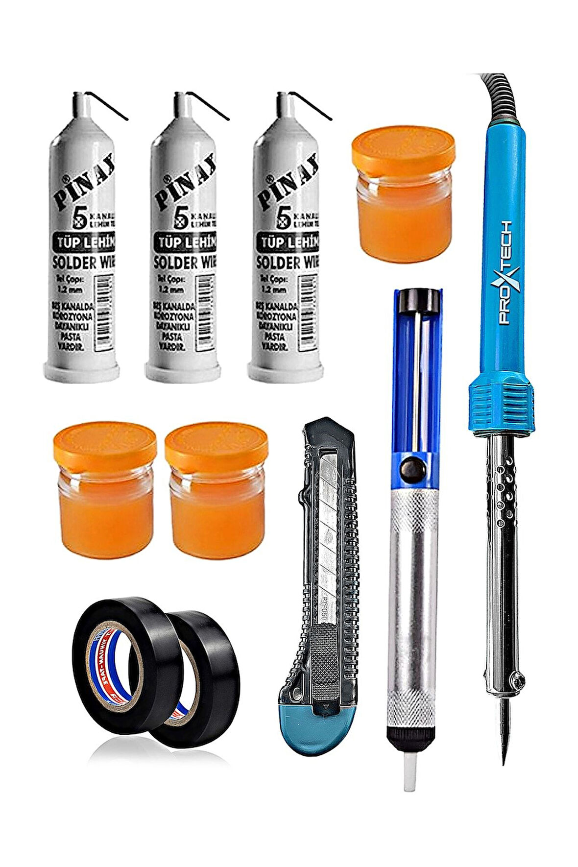 Full Set Lehim Makinesi - Kalem Havya -leyim Tel -pasta Full Set-fırsat Paket