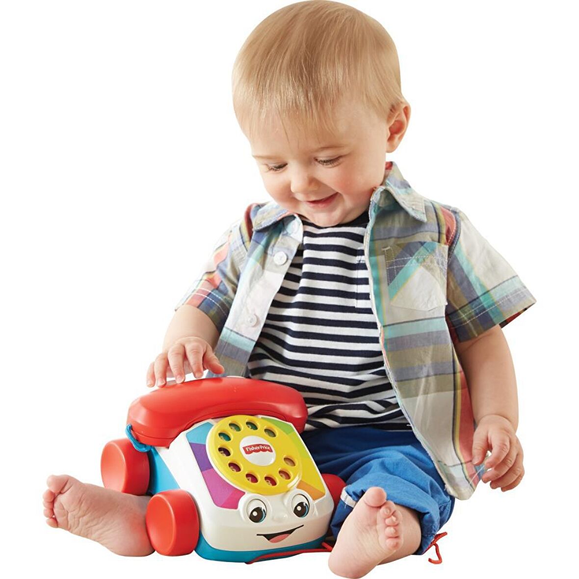 Fisher Price Eğitici Sürüklenebilr Çevirmeli Geveze Telefon Fgw66