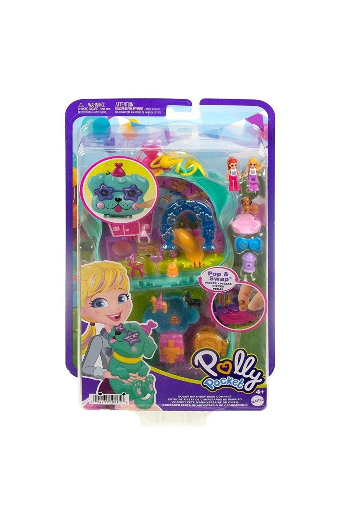 Mattel Polly Pocket Ve Maceraları Micro Oyun Setleri Doggy Bırthday Bash Compact Fry35-hkv03