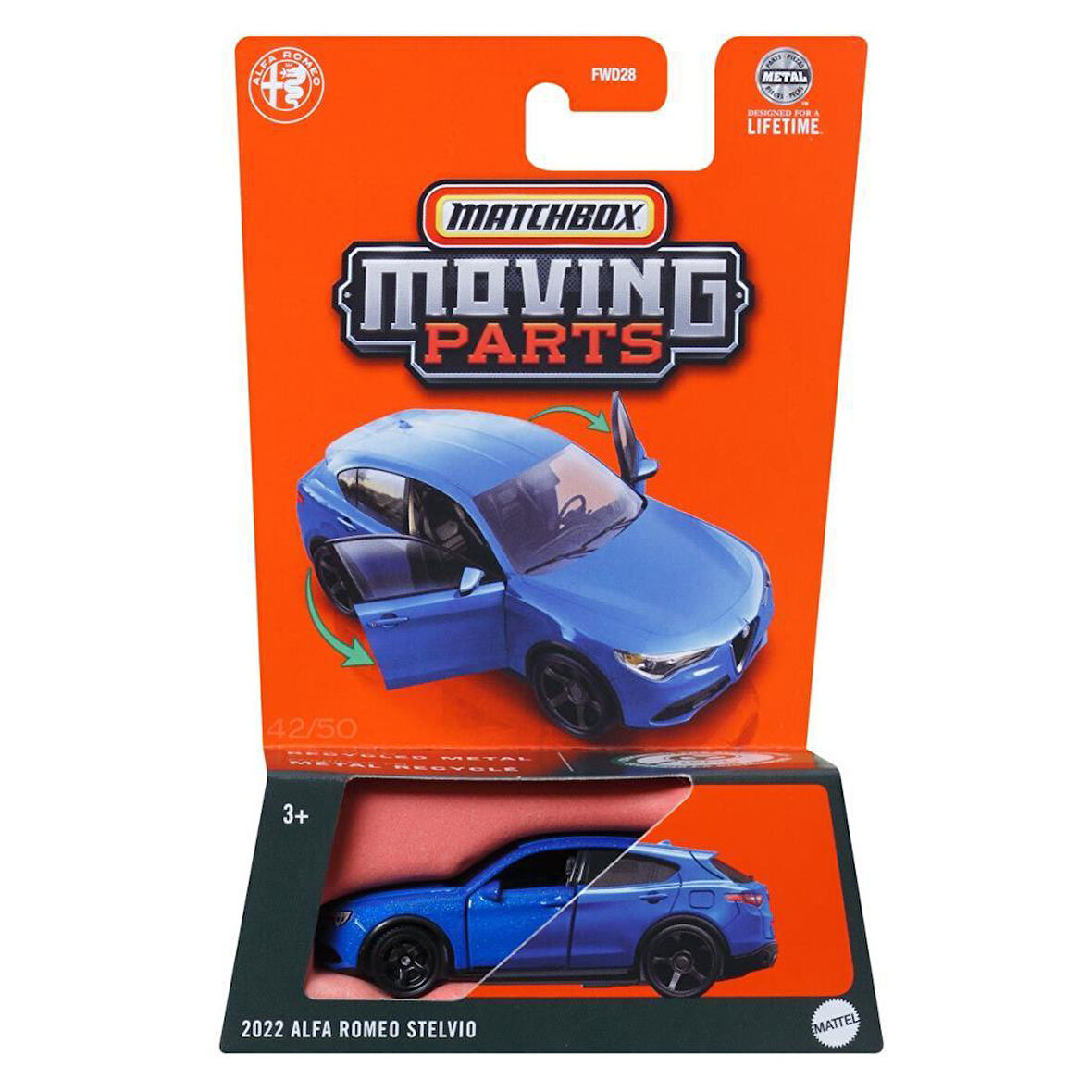 Matchbox 2025 1:64 Arabalar 2022 ALFA ROMEO STELVIO JBW76