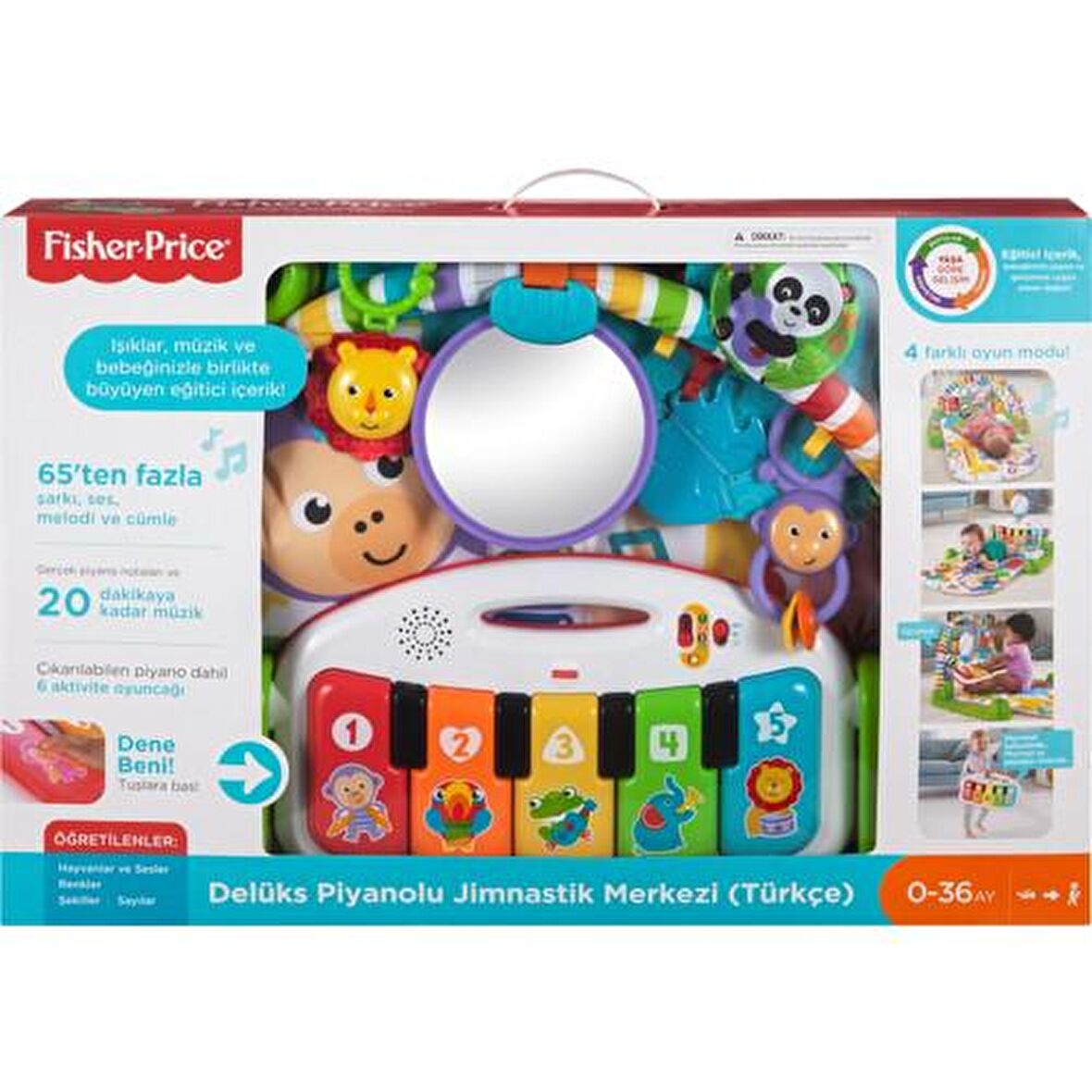 Fisher Price Delüks Piyanolu Jimnastik Merkezi Oyun Halısı FWT16