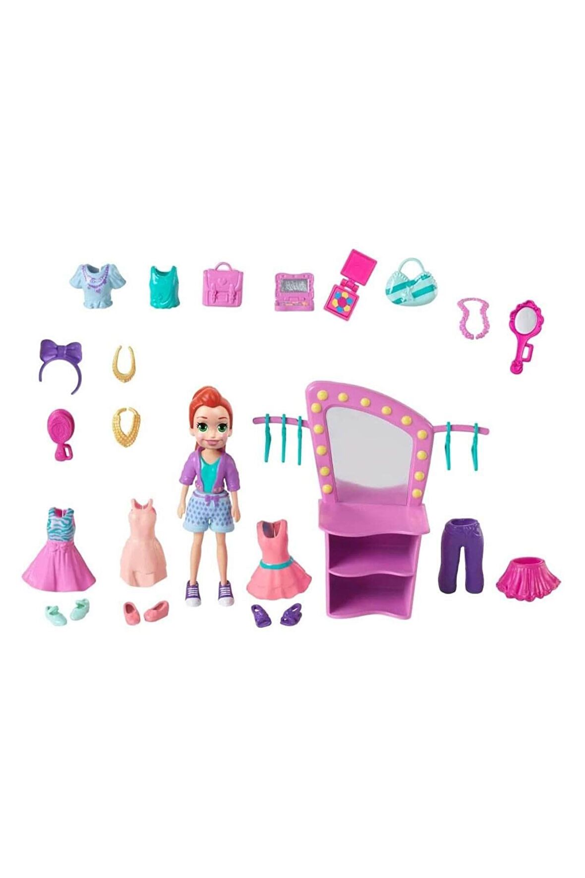 Polly Pocket Eğlenceli Dünyası oyun Seti GBF85 GBF86 Lisanslı Ürün