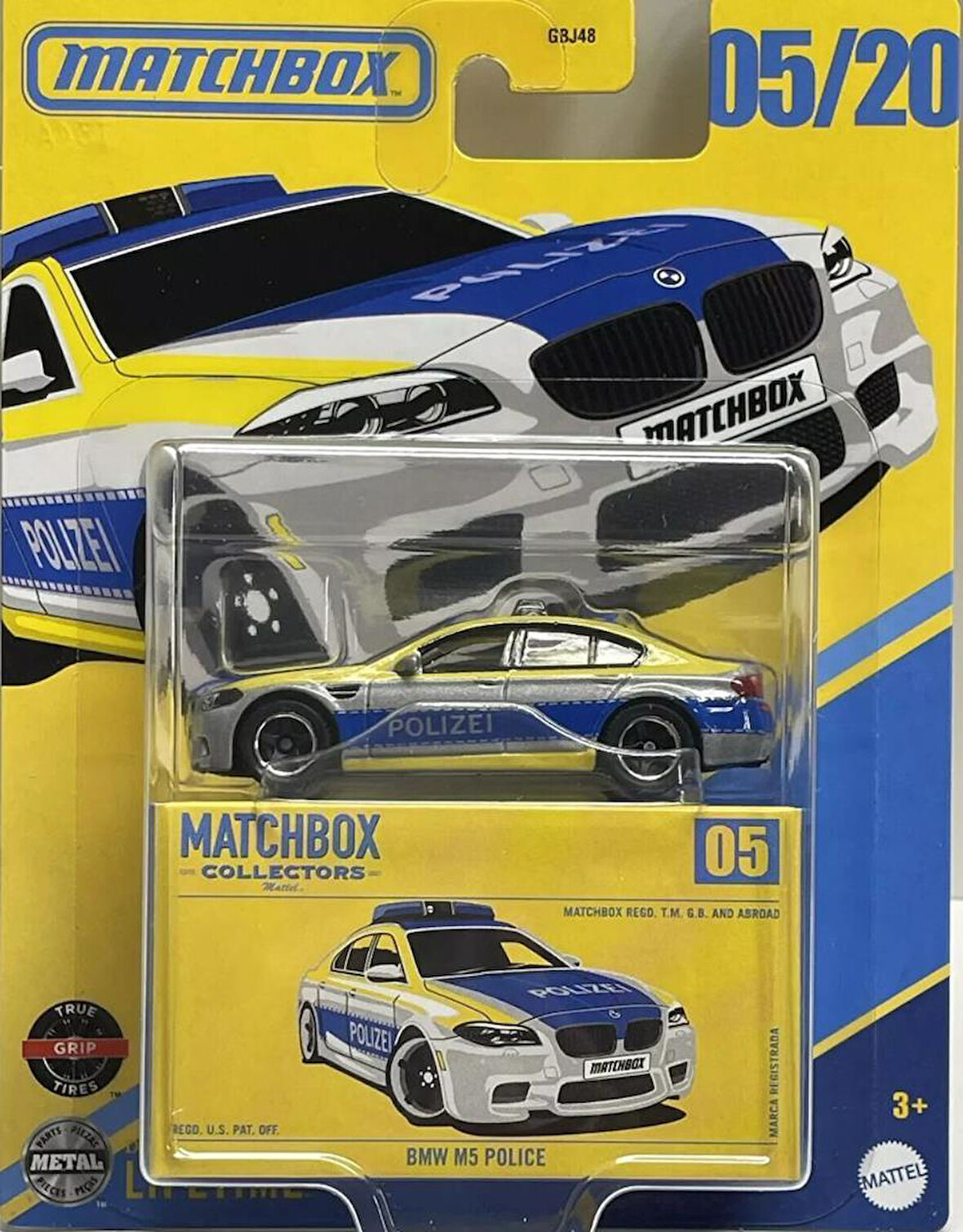 Matchbox Koleksiyon Araçlar GBJ48 - JCL36 BMW M5 POLICE