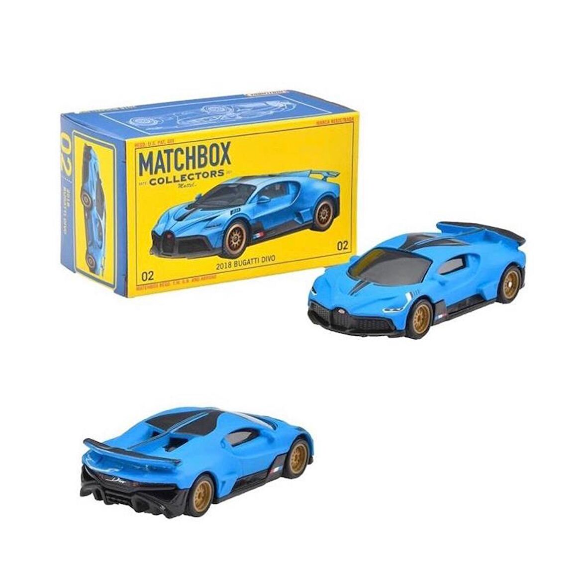 Matchbox Koleksiyon Araçları 70. Yıl Özel Seri GBJ48 - HVW14 2018 BUGATTI DIVO