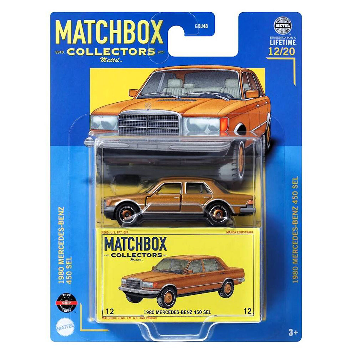 Matchbox Koleksiyon Araçlar GBJ48 - HVW07 1980 Mercedes-Benz 450 SEL