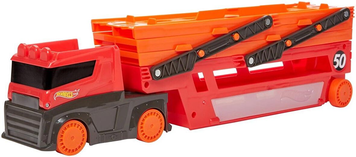 Hot Wheels Mega Tır Kırmızı/Turuncu GHR48 Lisanslı Ürün