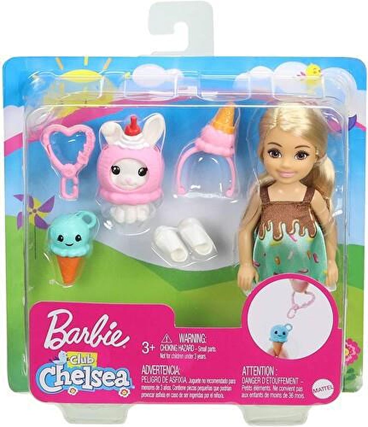Barbie Kostümlü Chelsea ve Hayvancığı Oyun Setleri