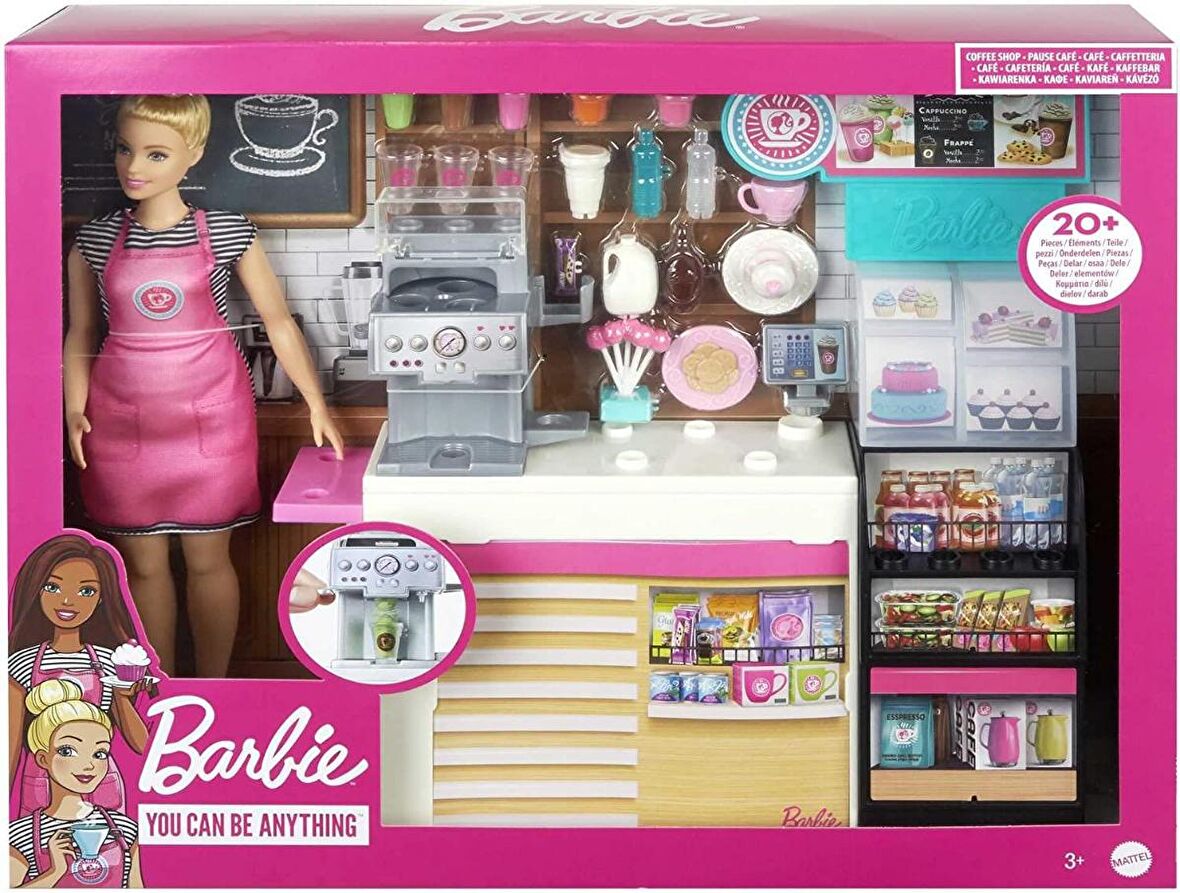 Barbie'nin Kahve Dükkanı Oyun Seti