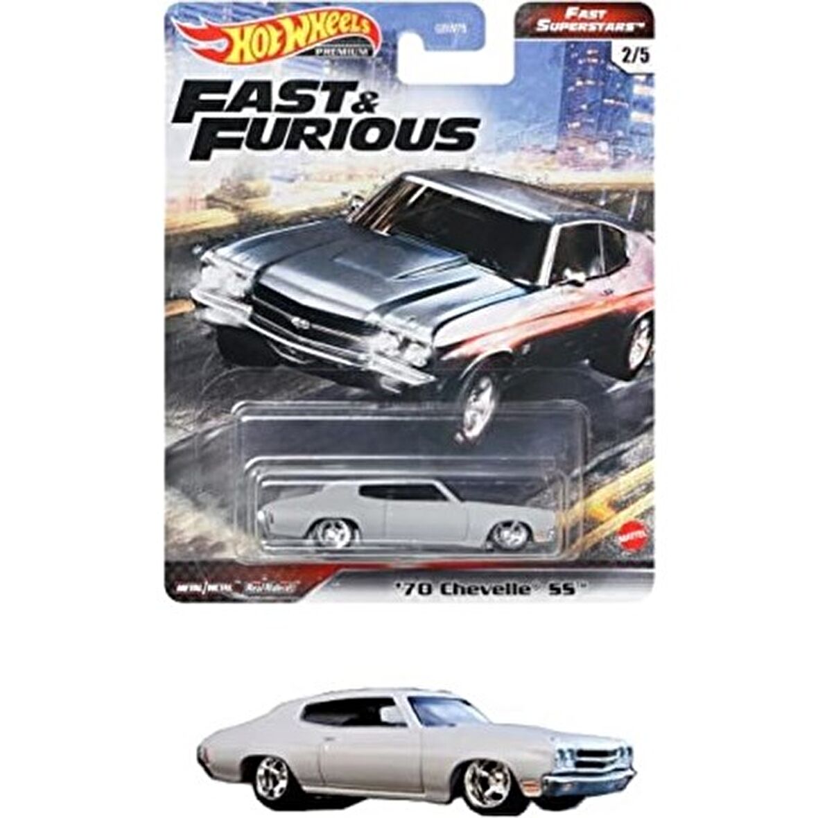 Hotwheels Premium Series GBW75 GRL81 CHEVELLE SS 70' Lisanslı Ürün