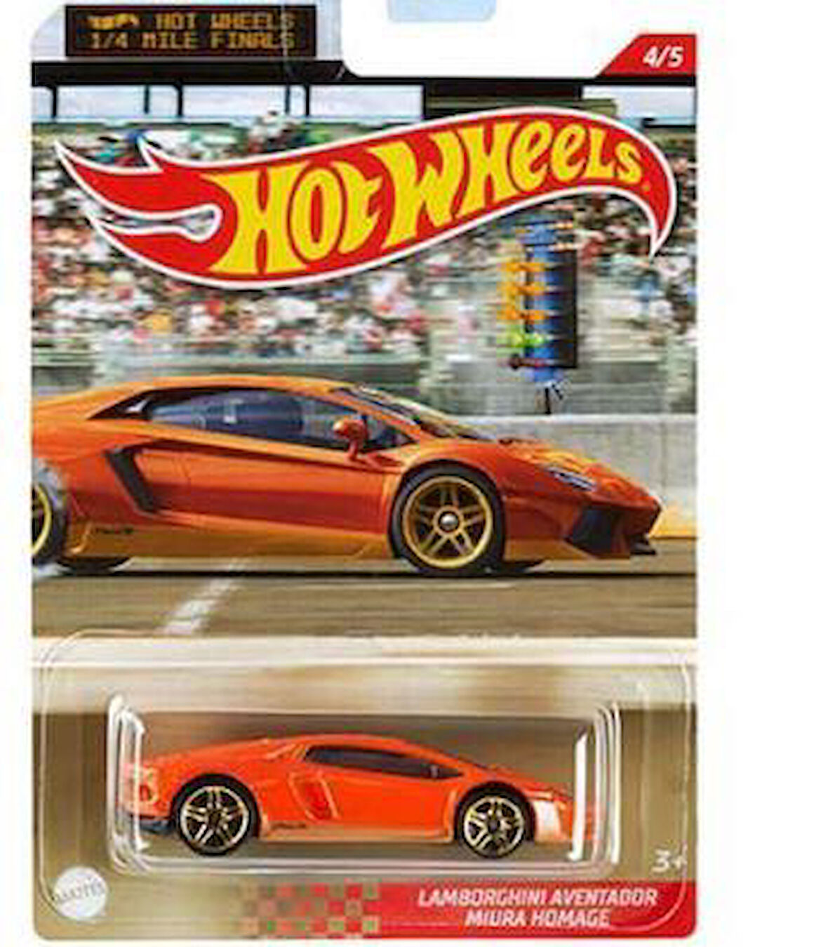 Hot Wheels 1/4 Mile Kings Kısa Mesafe Yarış Arabaları Lamborghını Aventador Mıura Homage GYN21 GRP31