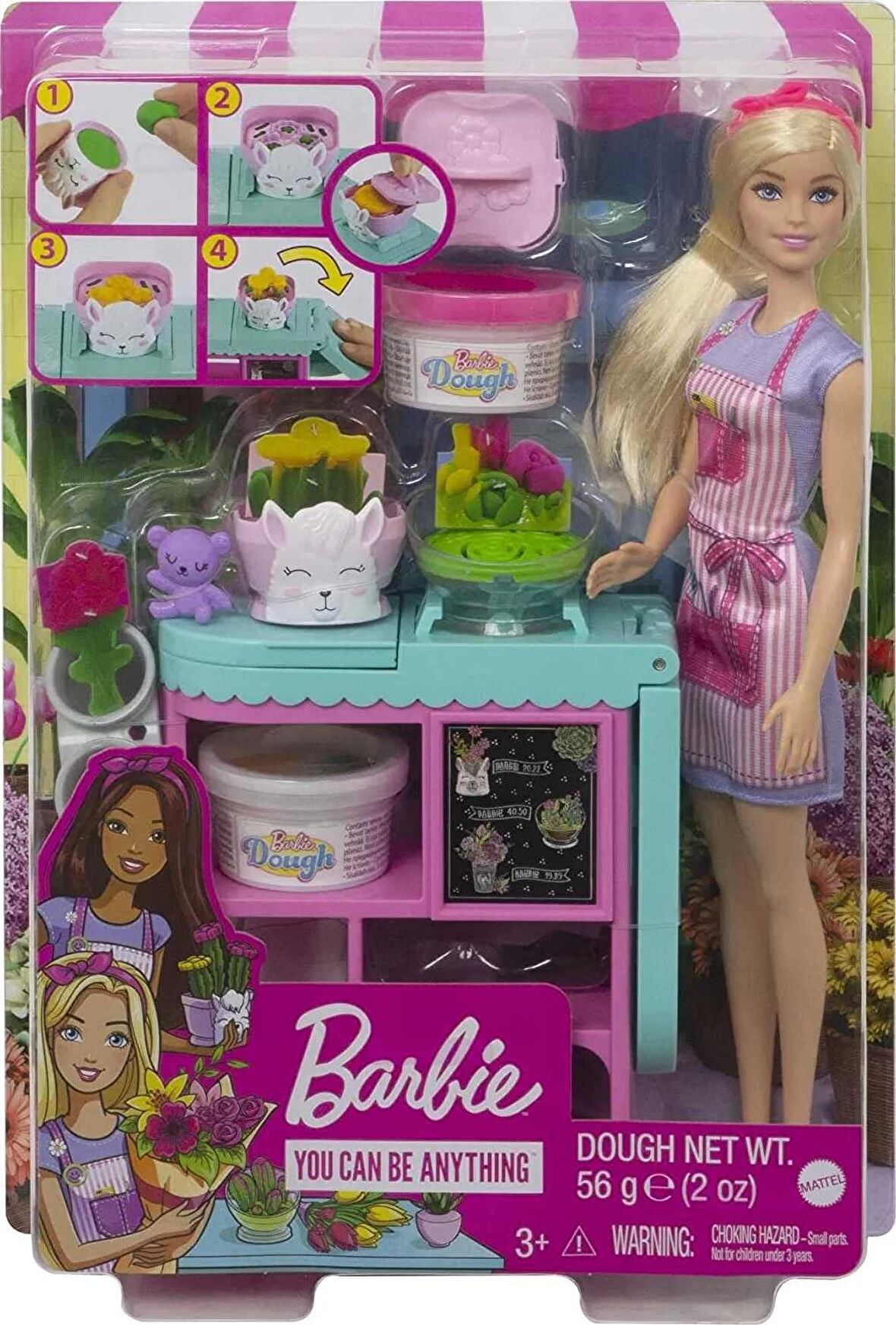 Barbie Çiçekçi Bebek ve Oyun Seti GTN58