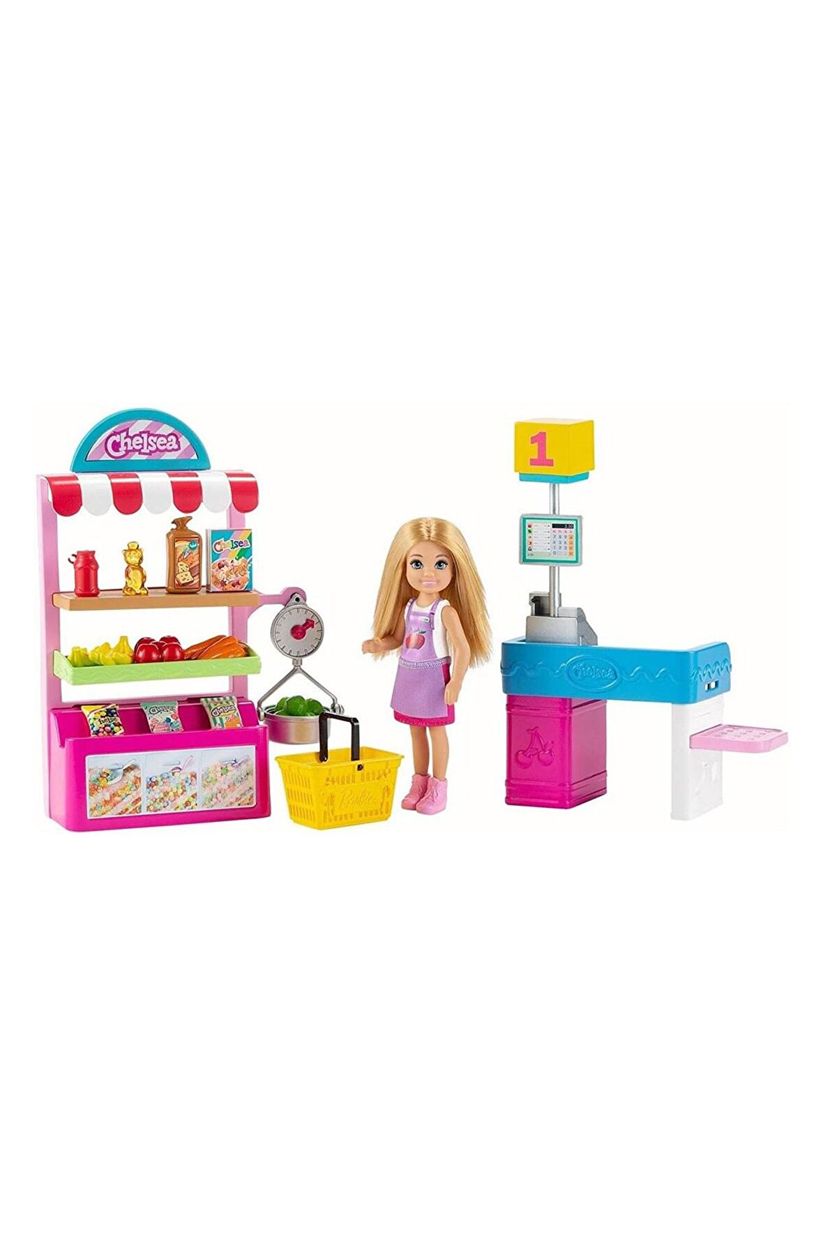 Barbie Chelsea Meslekleri Öğreniyor Market Çalışan