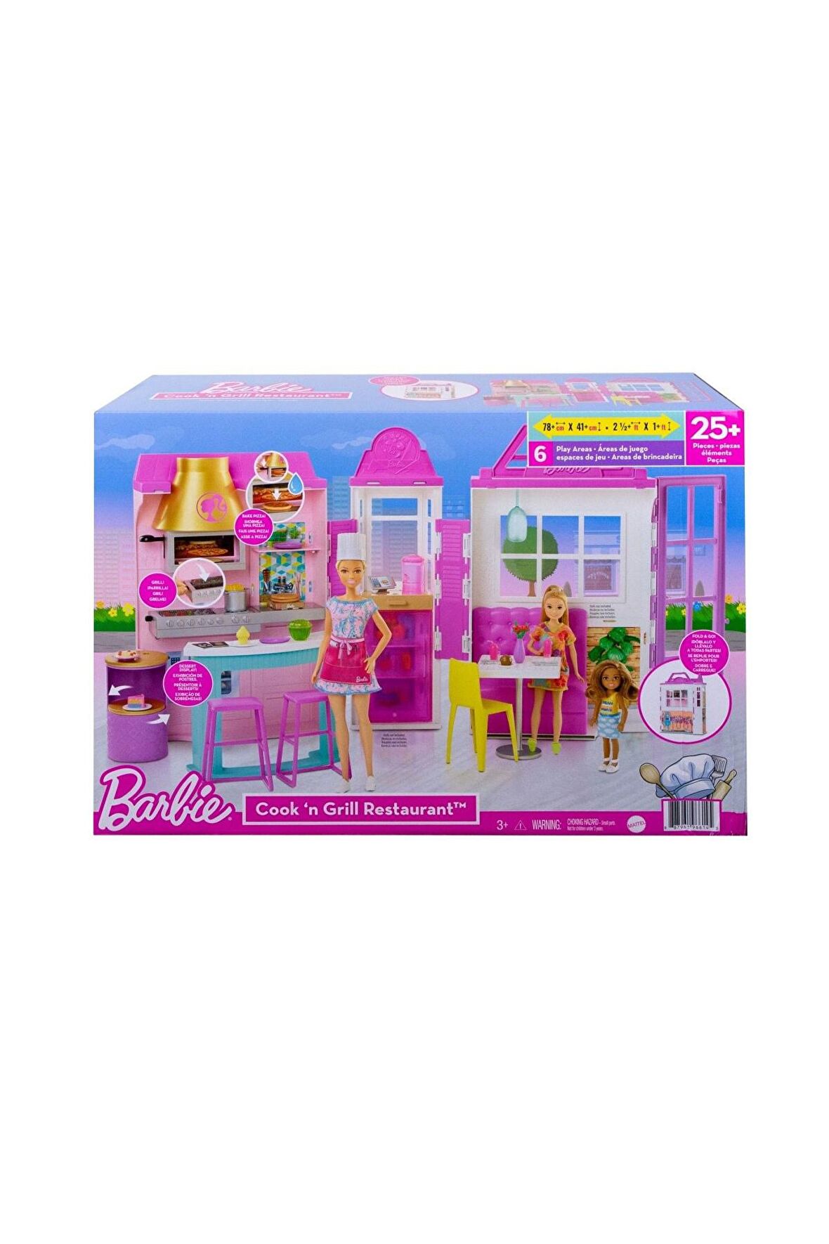 Barbie'nin Muhteşem Restoranı Oyun Seti GXY72  Lisanslı Ürün