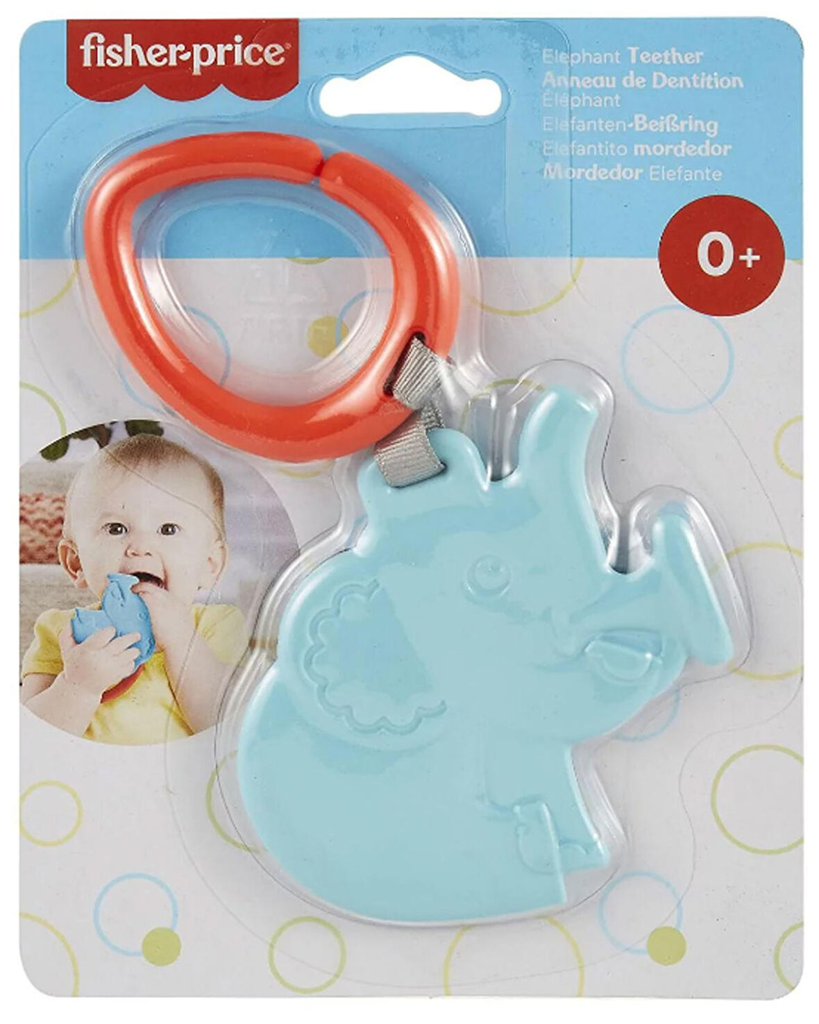 Fisher Price Fil Şeklinde Çıngırak ve Diş Kaşıyıcı fisher-price