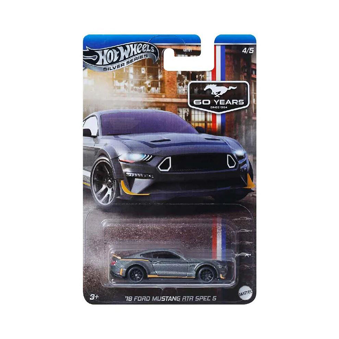 Hot Wheels  60. YIL MUSTANG SERİSİ ARABALAR  18 FORD MUSTANG RTR SPEC 5 GRT01 - JBY53