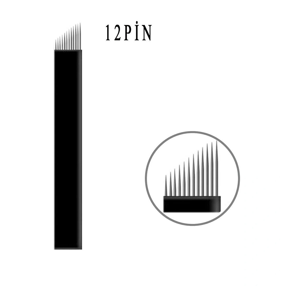 12P 3D Microblading Kalıcı Makyaj İğnesi