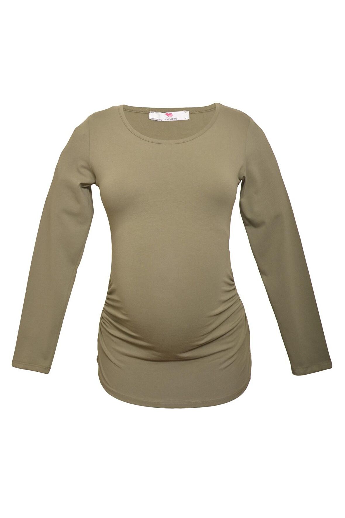 LuvmaBelly 2301-2309 Pamuklu Uzun Kollu Hamile T-S