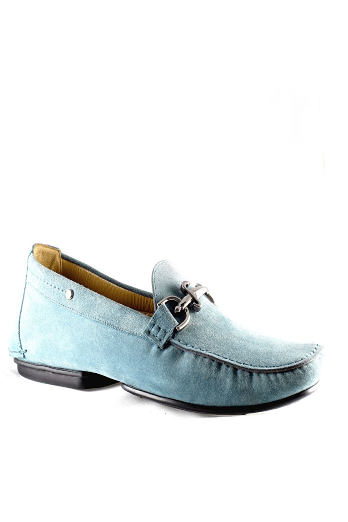 Cesare Paciotti 45051 Blue Süet Klasik Ayakkabı Loafer Tarzı Erkek Ayakkabı 