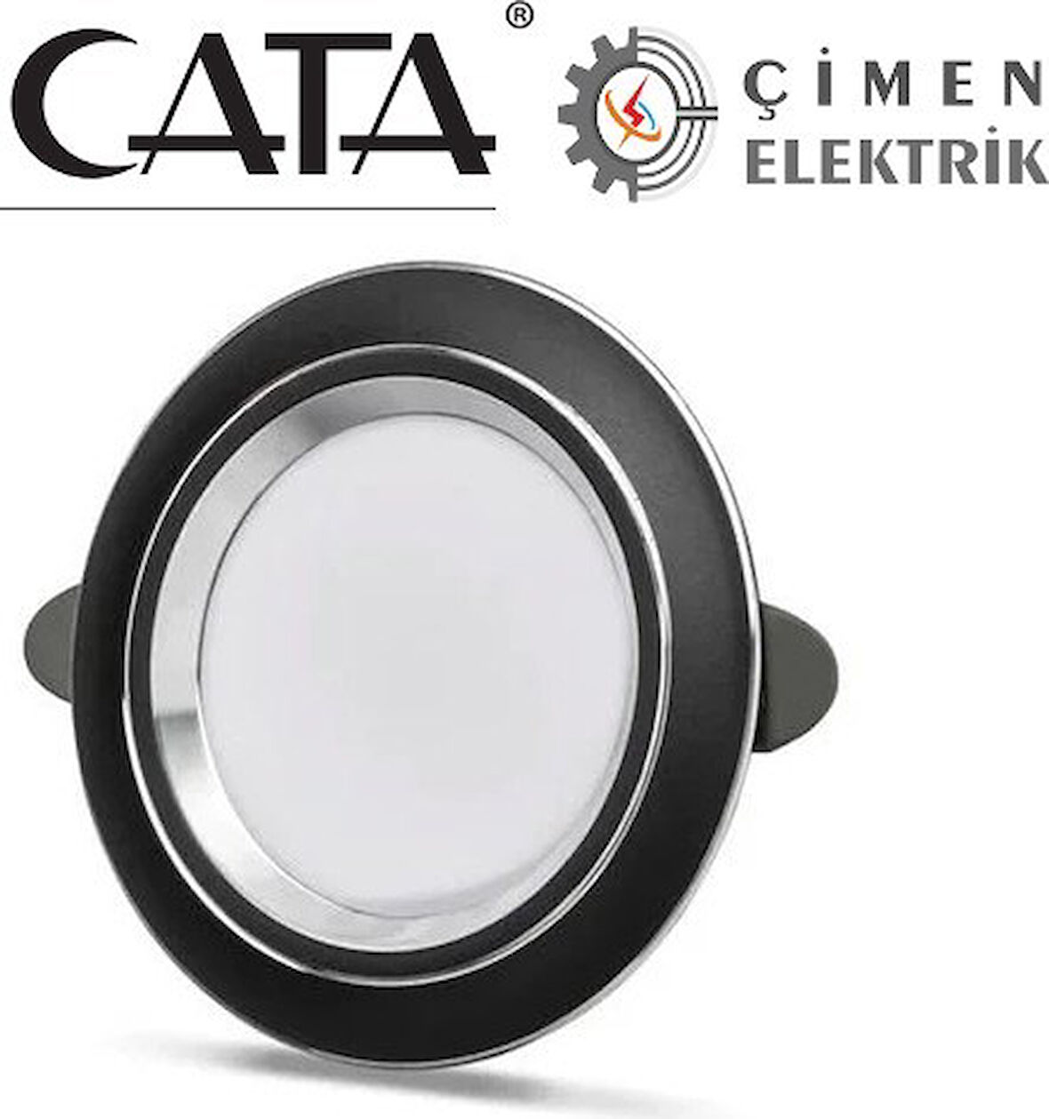 Cata 5 Adet Cata Ct 5258 Siyah Kasa Zepra LED Spot 6W 3 Renkli