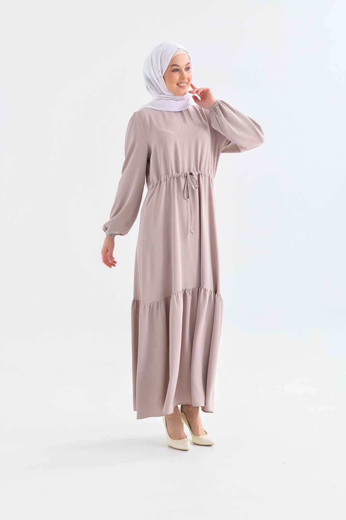 Taş Bisiklet Yaka Beli Tünelli Bağlama Detaylı Geniş E