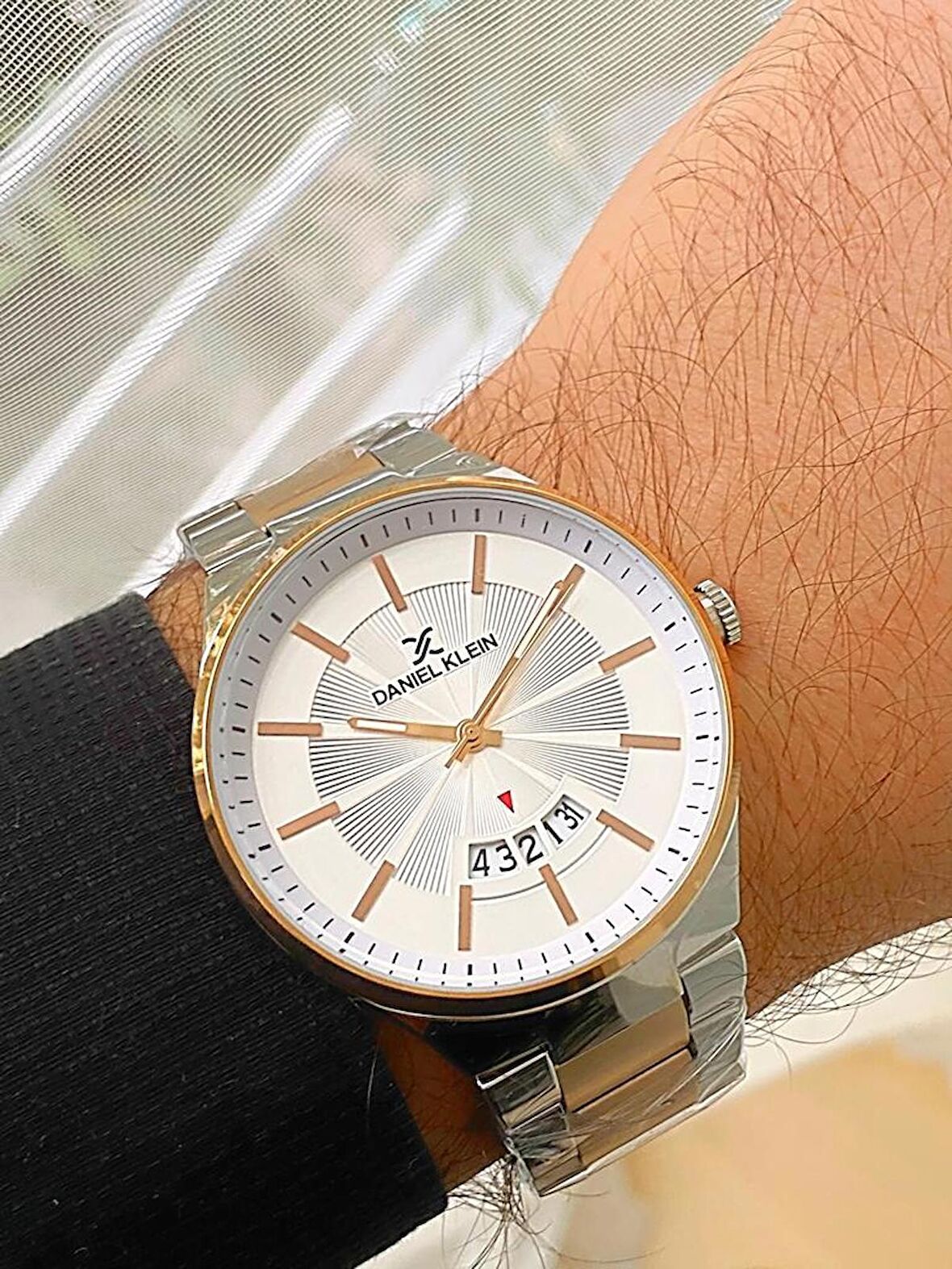 Daniel Klein 1.Sınıf Çelik Su Geçirmez Takvimli Şık Erkek Kol Saat+Bileklik