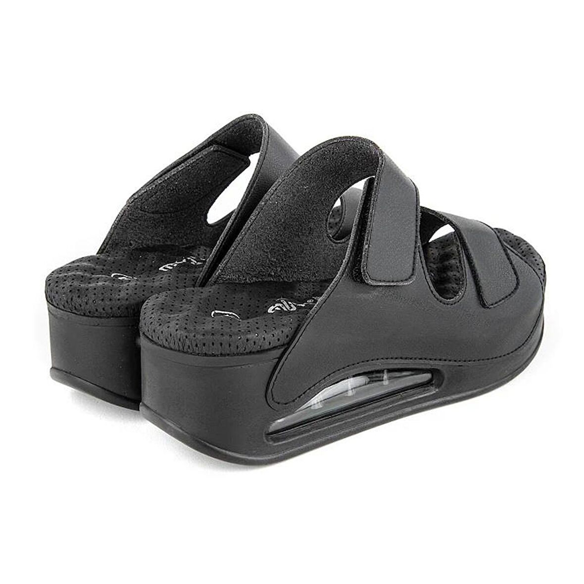 Muya Orthopedix Eos Air Max Tabanlı Çift Cırtlı Kadın Terlik 33202