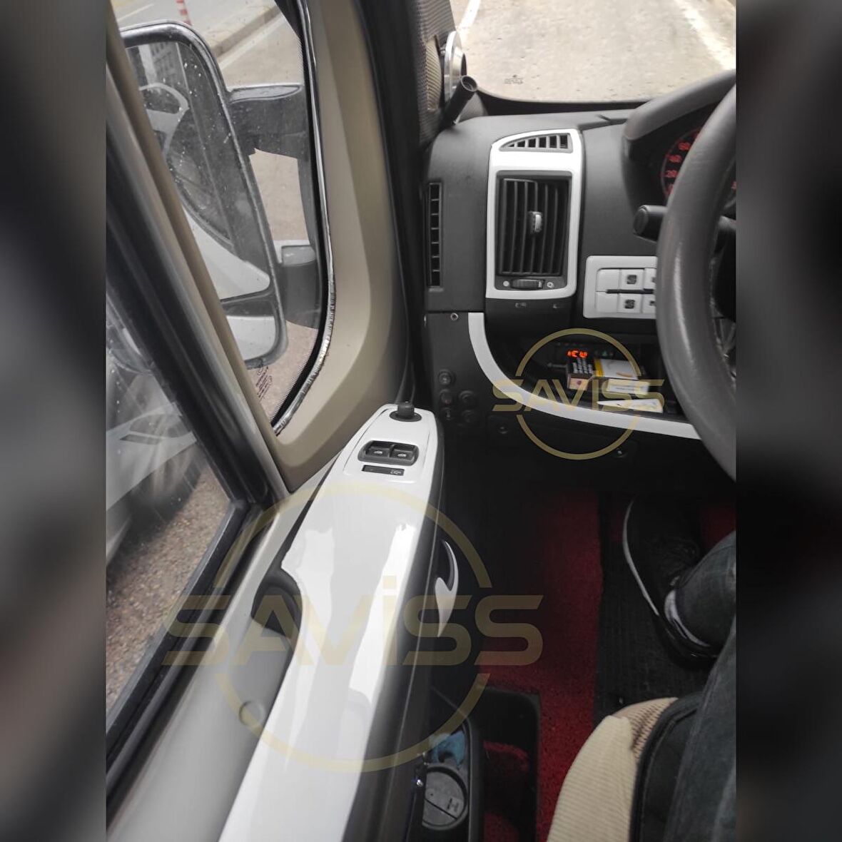 Citroen Jumper/Fiat Ducato/Peugeot Boxer uyumlu 2006 sonrası,Beyaz torpido Maun Kaplama (BEYAZ)