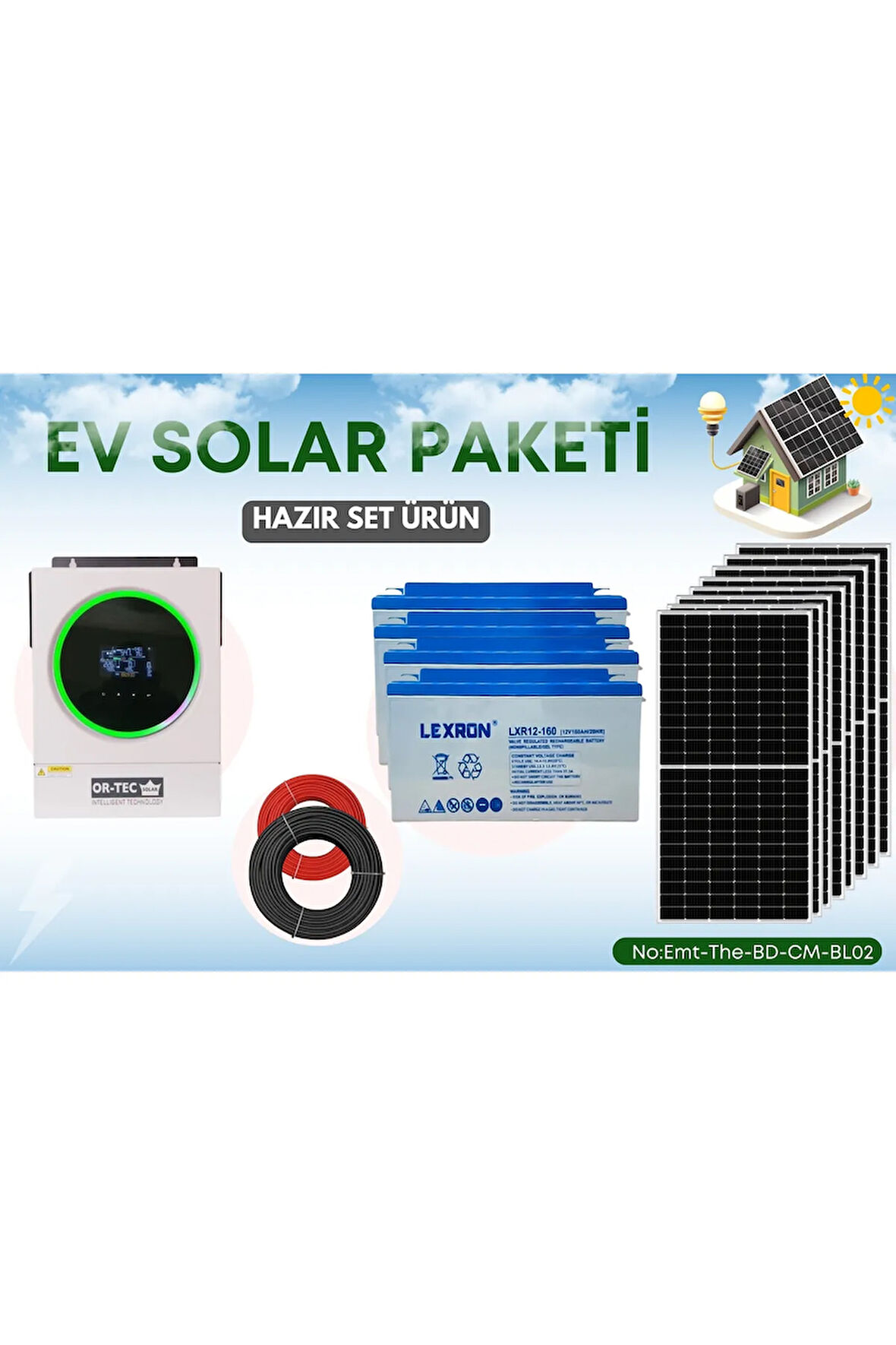 SOLAR GÜNEŞ ENERJİ PAKETİ EV İHTİYAÇLARI İÇİN