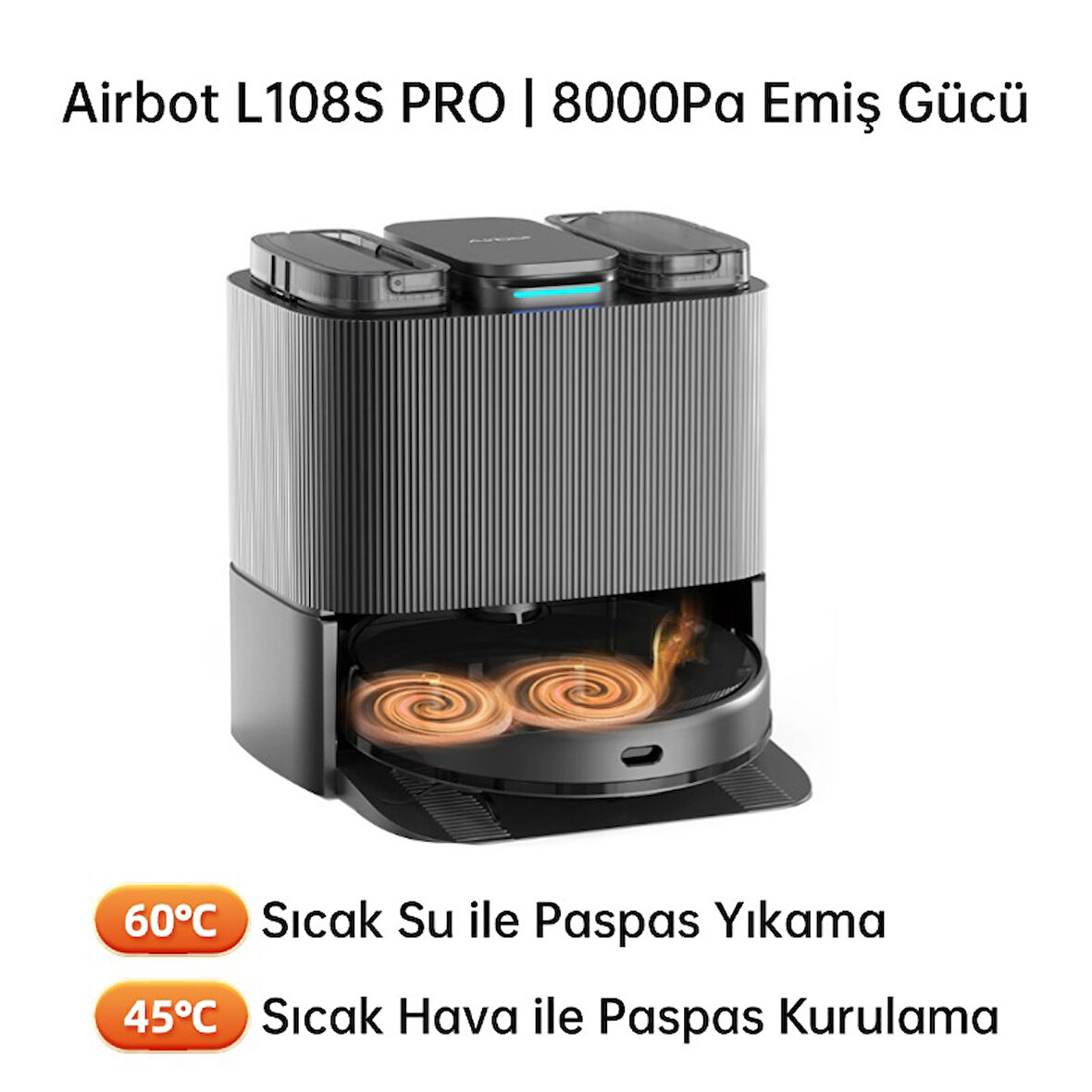 Airbot Pro Ulta Akıllı Robot Süpürge - L108S 