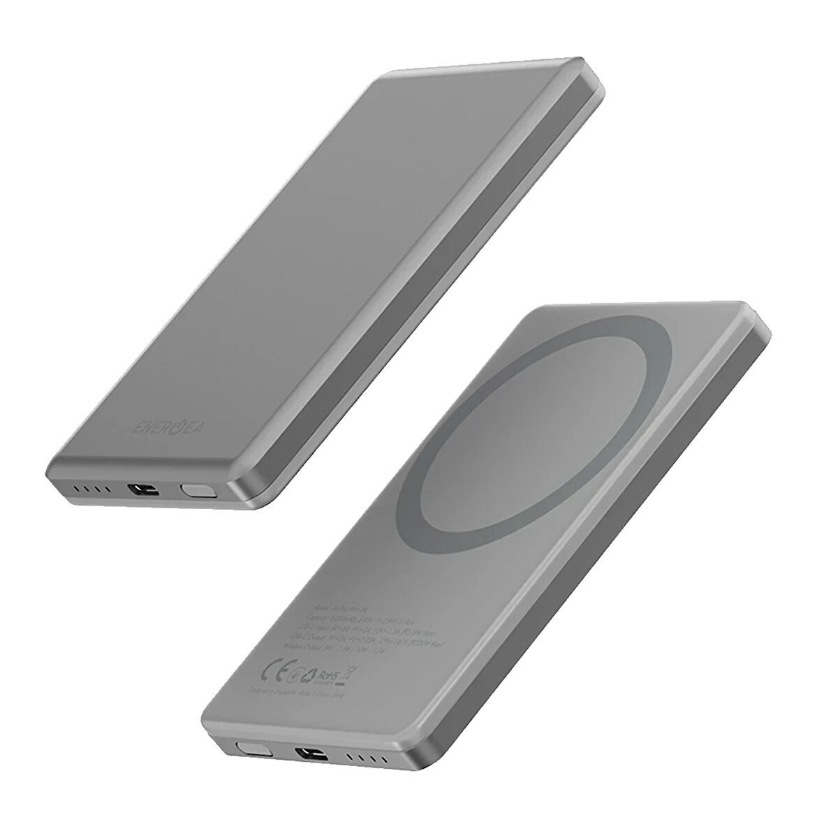 Energea AluPac Mini 5.000 mAh MagSafe Powerbank - Gri