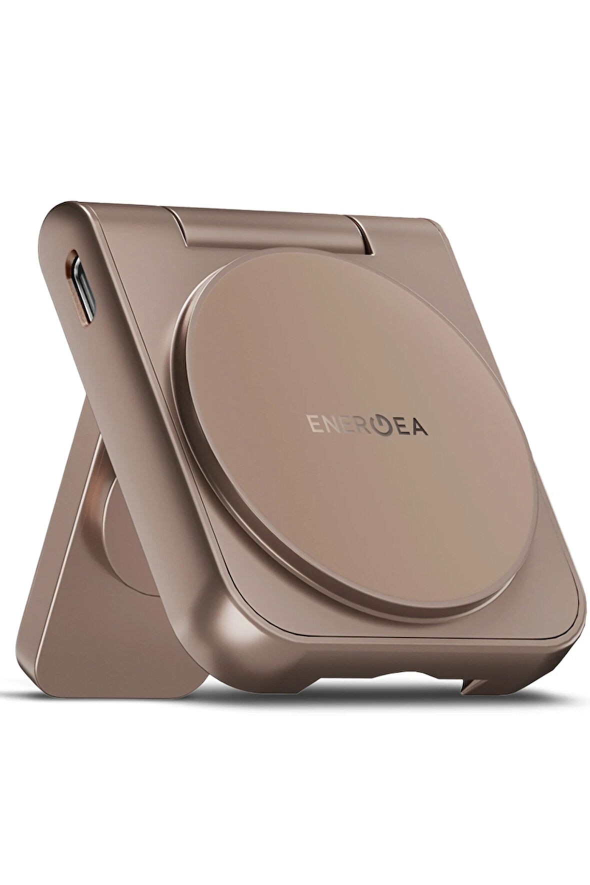 MagDuo 2in1 Katlanabilir 15W Telefon ve 2.5W Saat Masaüstü Hızlı Şarj Standı - Gold