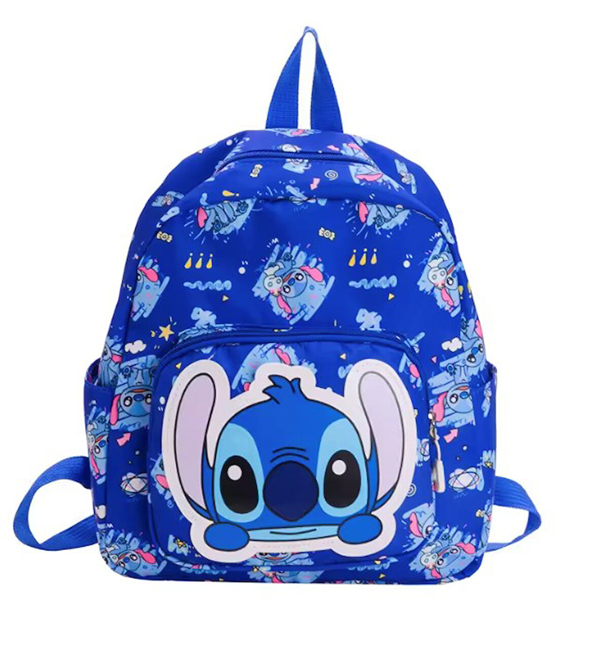 Petityu Mavi Stitch Anaokul Ve İlkokul Çantası Stitch Sırt Çantası 