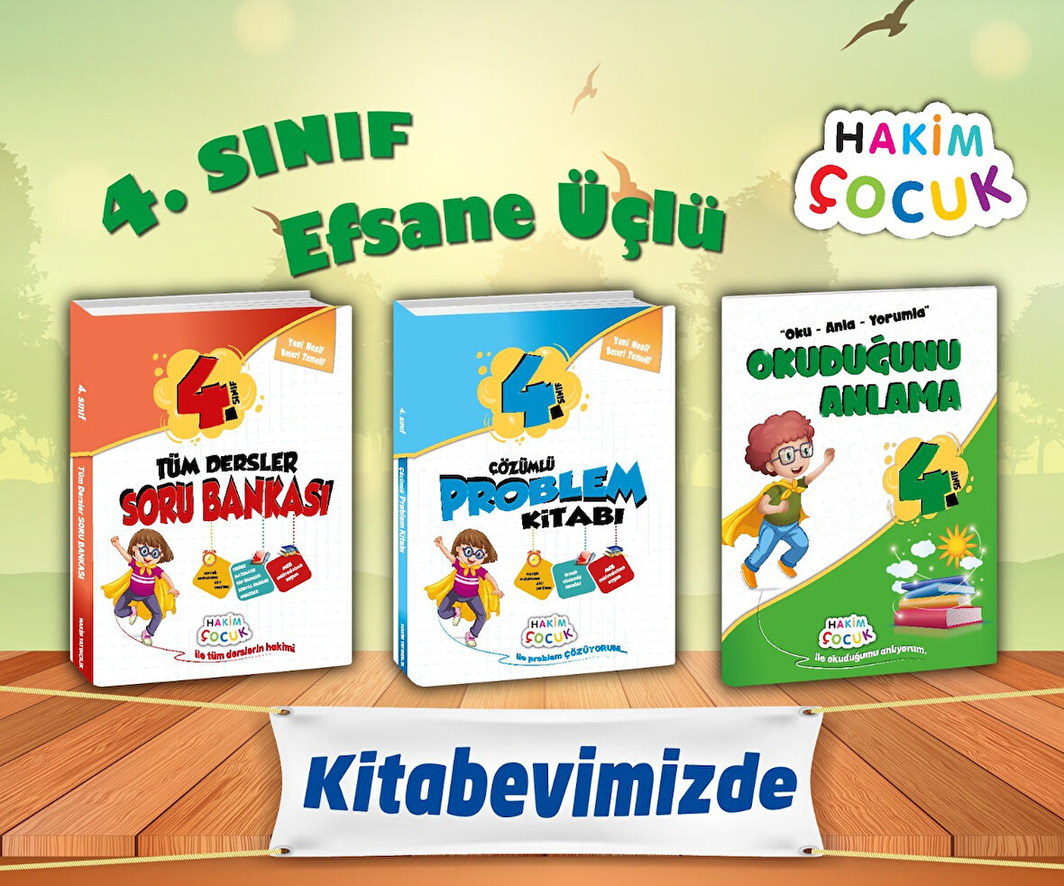 3.Sınıf Tüm Dersler Soru Bankası+Çözümlü Problem Kitabı+Okuduğunu Anlama