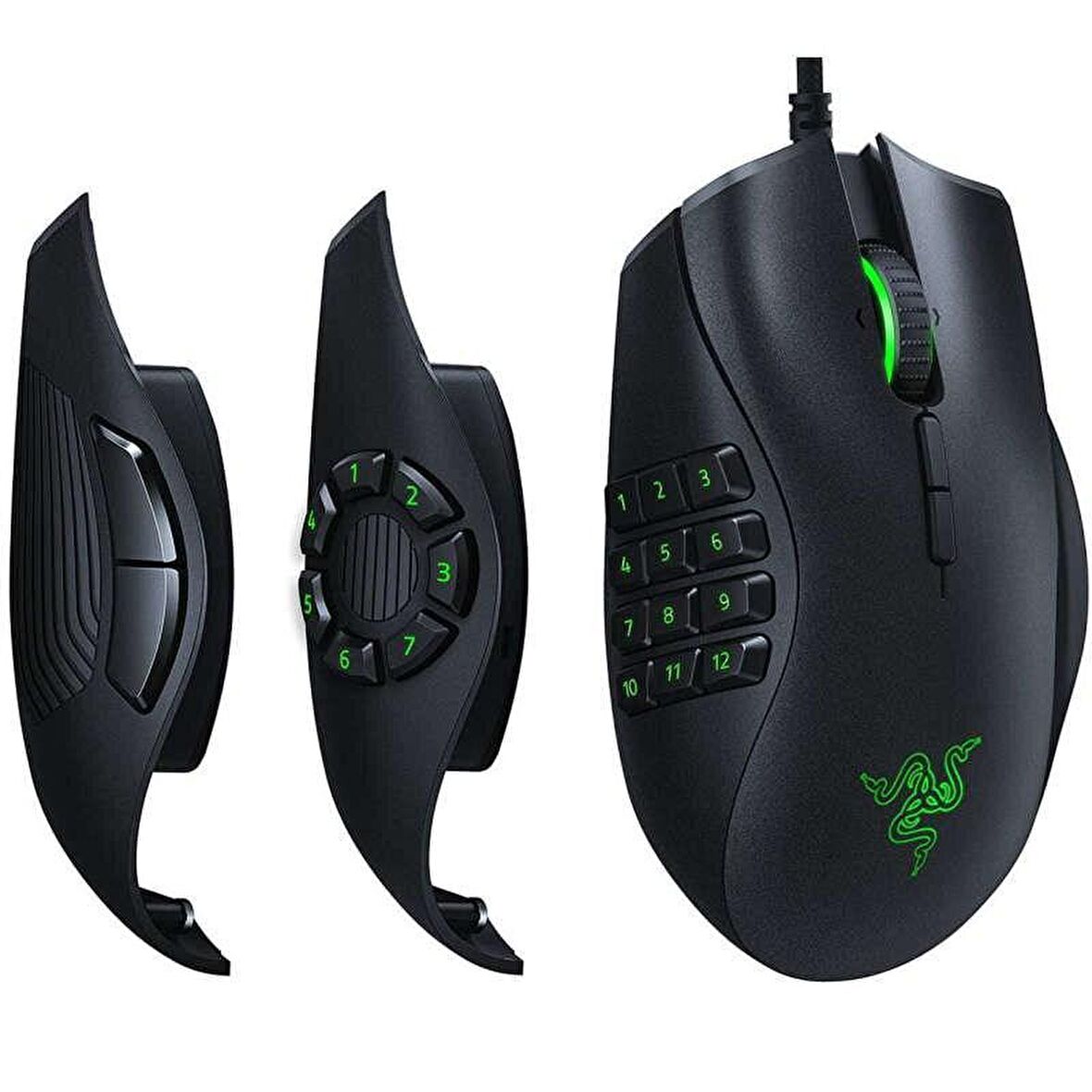 Razer Naga Trinity,MOBA/MMO,16000DPI, Kablolu, Siyah Gaming Mouse