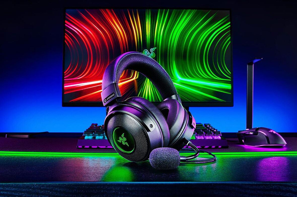 Razer Kraken V3 Hypersense RZ04-03770100-R3M1 Mikrofonlu Kablolu Oyuncu Kulaklığı