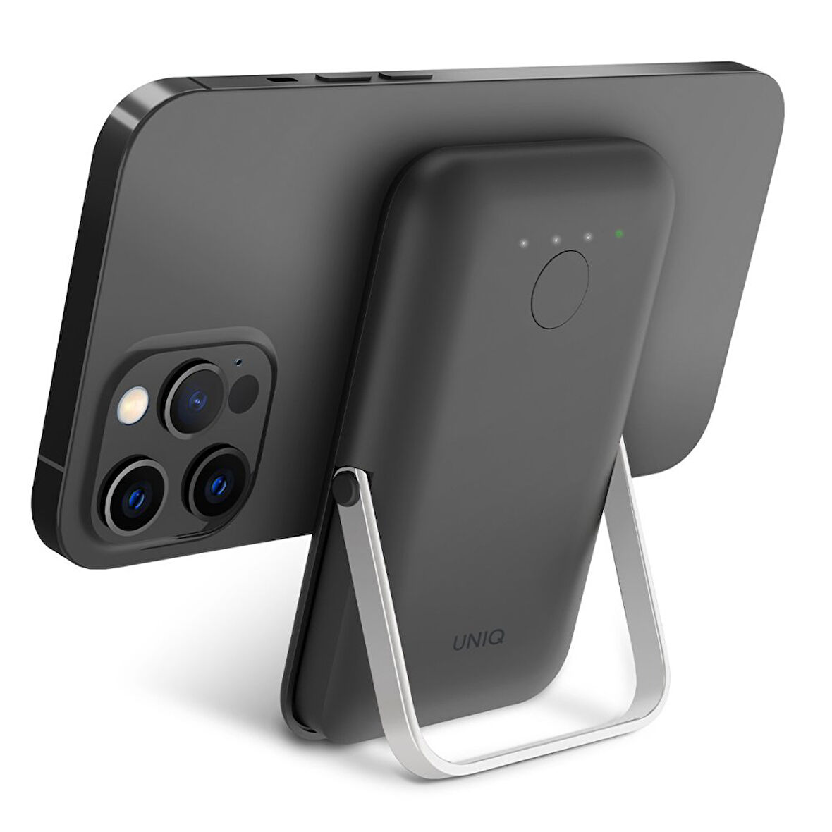 Uniq Hoveo 5.000mAh Manyetik Standlı Powerbank - Siyah