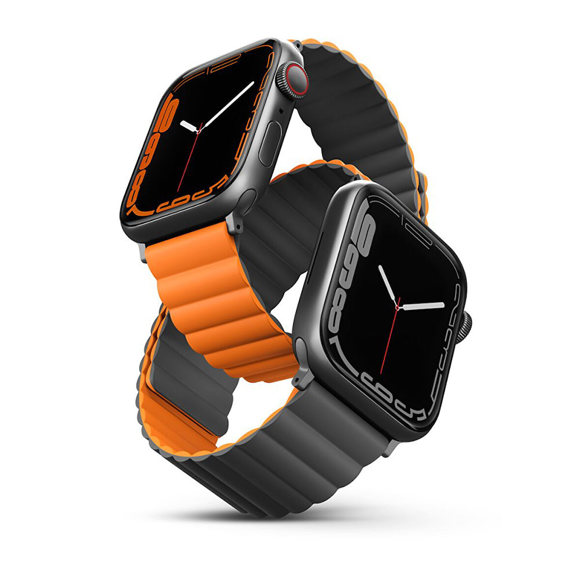 Uniq Revix Reversible Watch Ultra 49mm Manyetik Kordon - Turuncu