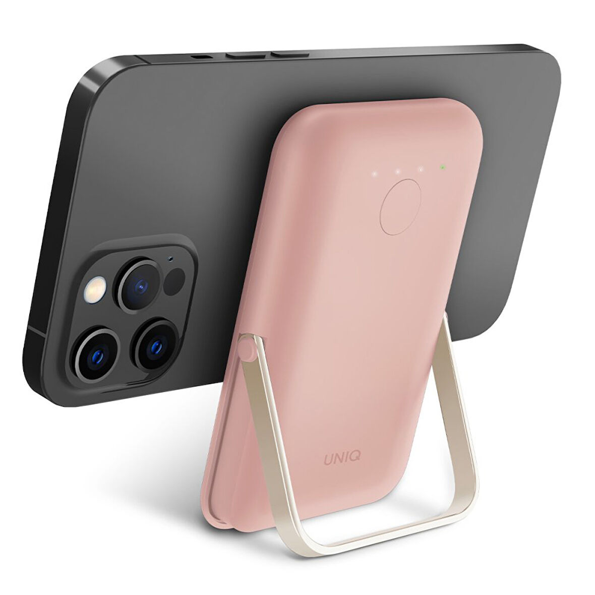 Uniq Hoveo 5.000mAh Manyetik Standlı Powerbank - Pembe