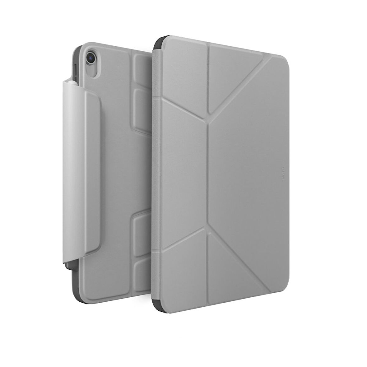 Uniq Ryze iPad Air 11 (2024) Standlı Katlanabilir Tablet Kılıfı - Gri