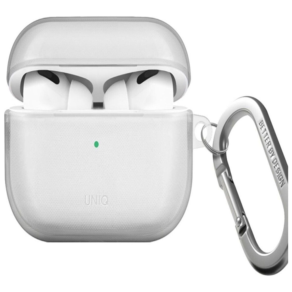 Uniq Glase AirPods 4 (4.Nesil) Silikon Kılıf - Şeffaf
